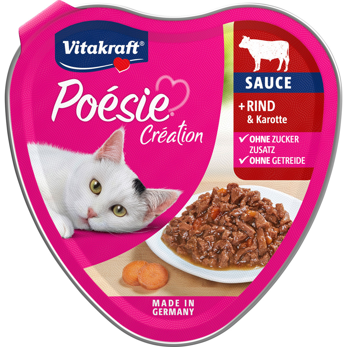 Poésie Sauce Rind und Karotte 85g Schale