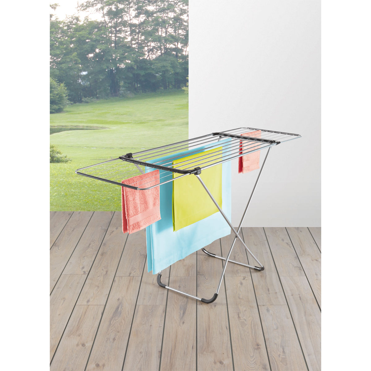 Metaltex Wäschetrockner Corfu 100/176 x 98 x 56 cm silber Bild 5