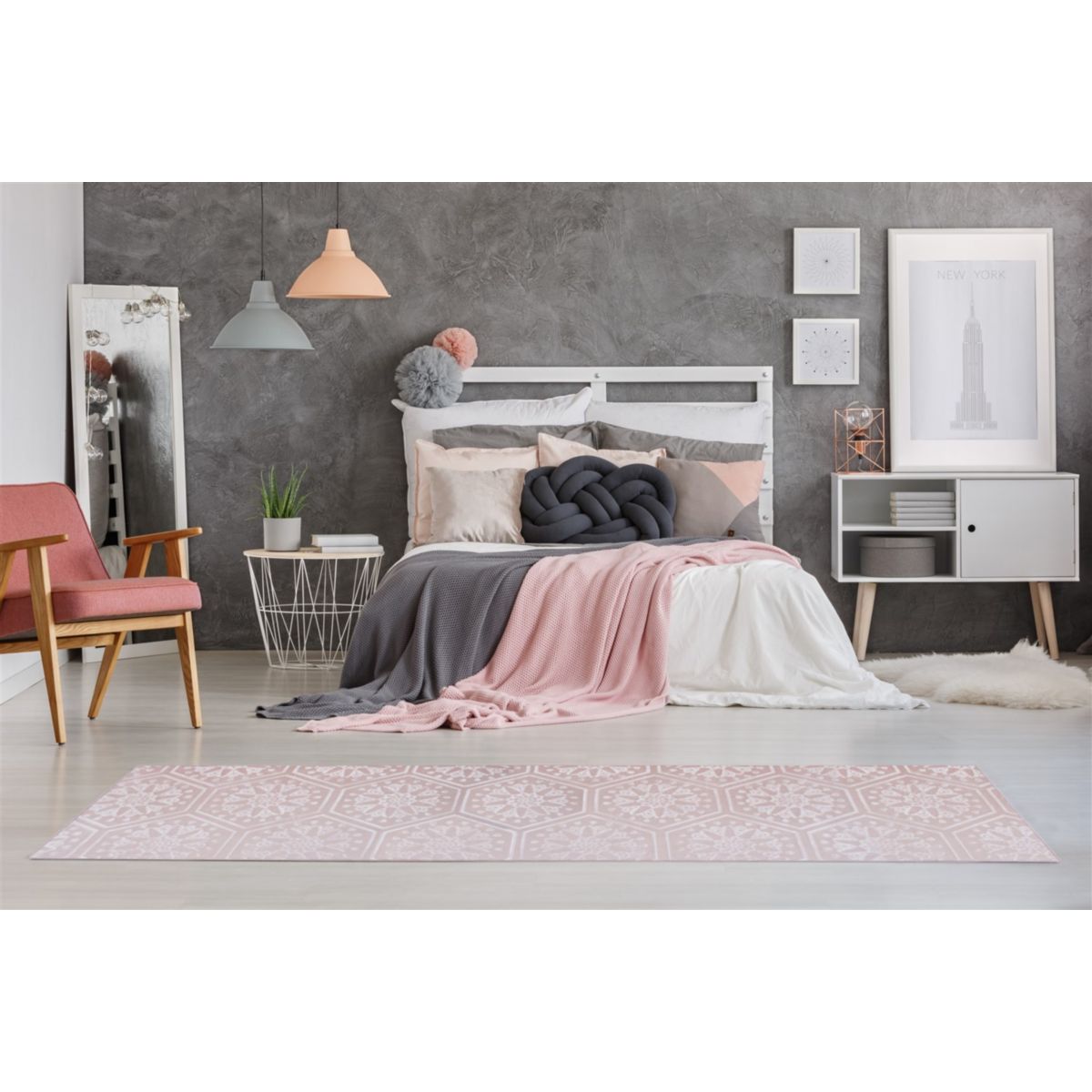 Hochflorteppich „Monroe 200“, rosa Bild 6