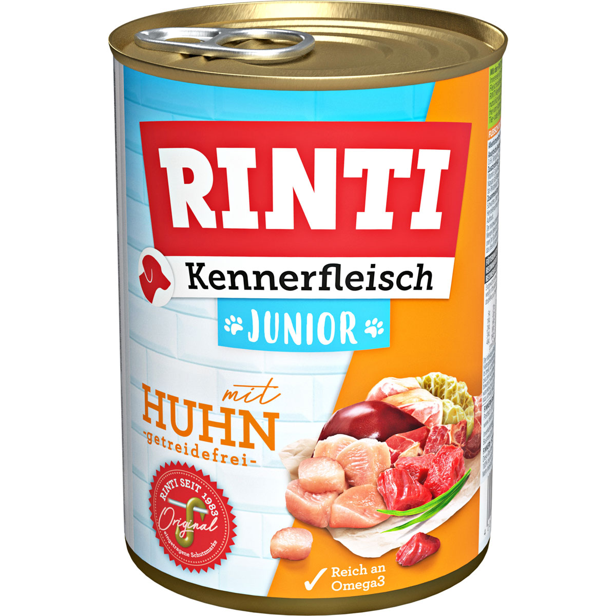 Rinti Hundefutter Kennerfleisch Junior Huhn 400 g Dose