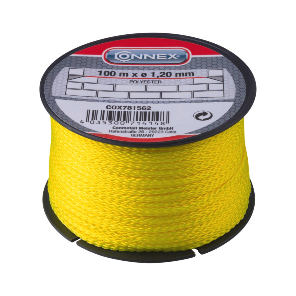 Connex Maurerschnur 1,2mm - 100m gelb