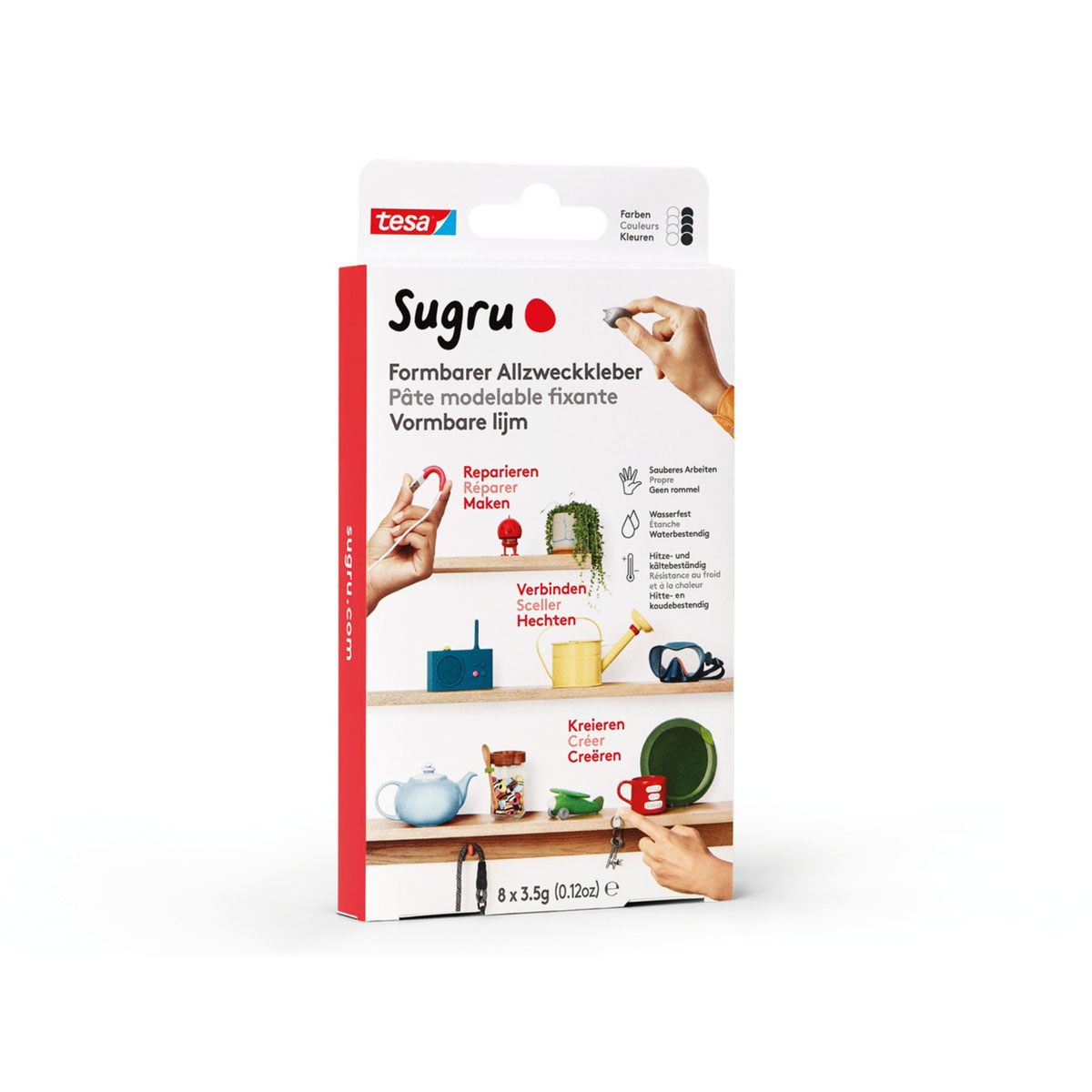 Tesa Sugru Allzweckklebeknete schwarz 3er Set Bild 1