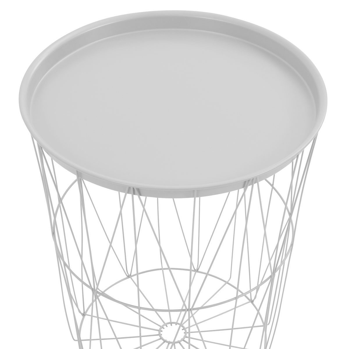 Beistelltisch weiß Stahl Bild 3