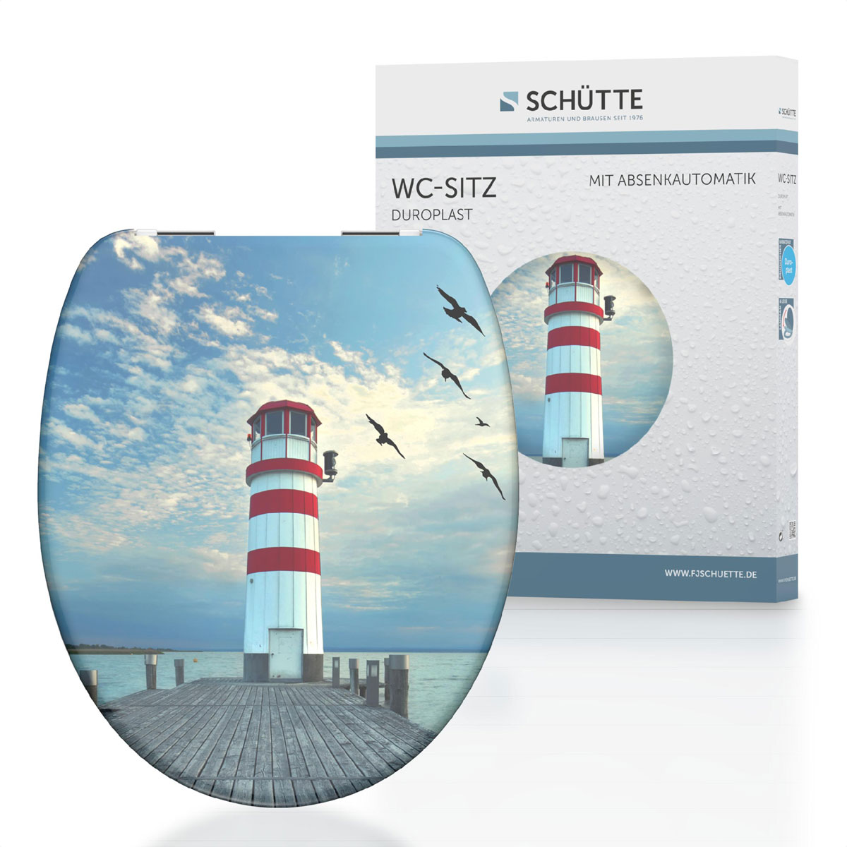 Schütte Duroplast WC-Sitz LIGHTHOUSE mit Absenkautomatik