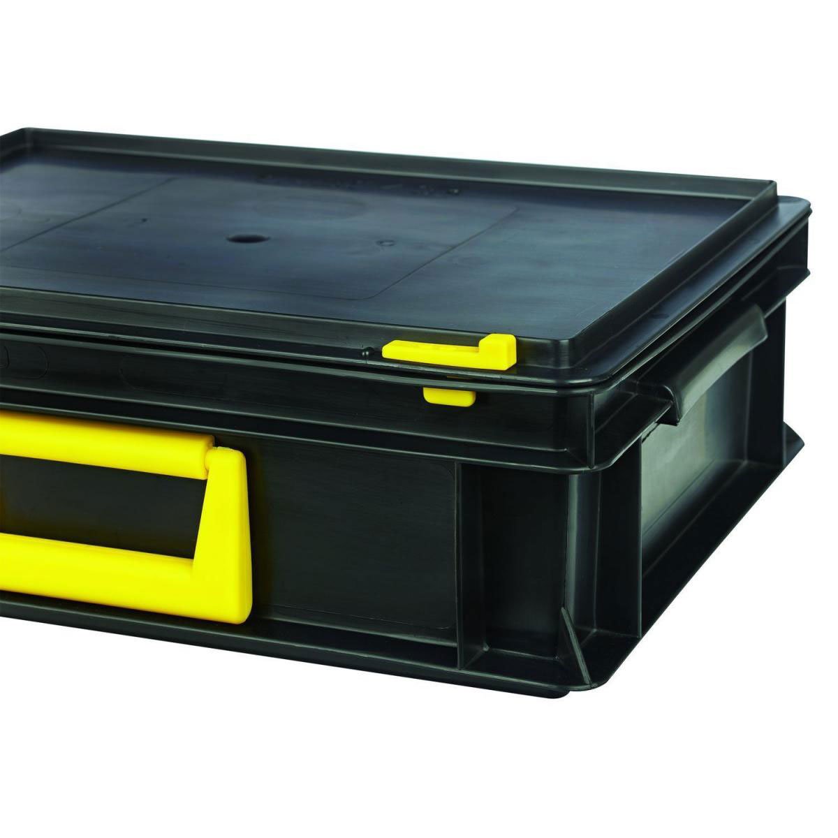 Tood Systemkoffer Newbox PC 42 2M stapelbar 60 x 40 x 23,3 cm schwarz-orange Bild 3