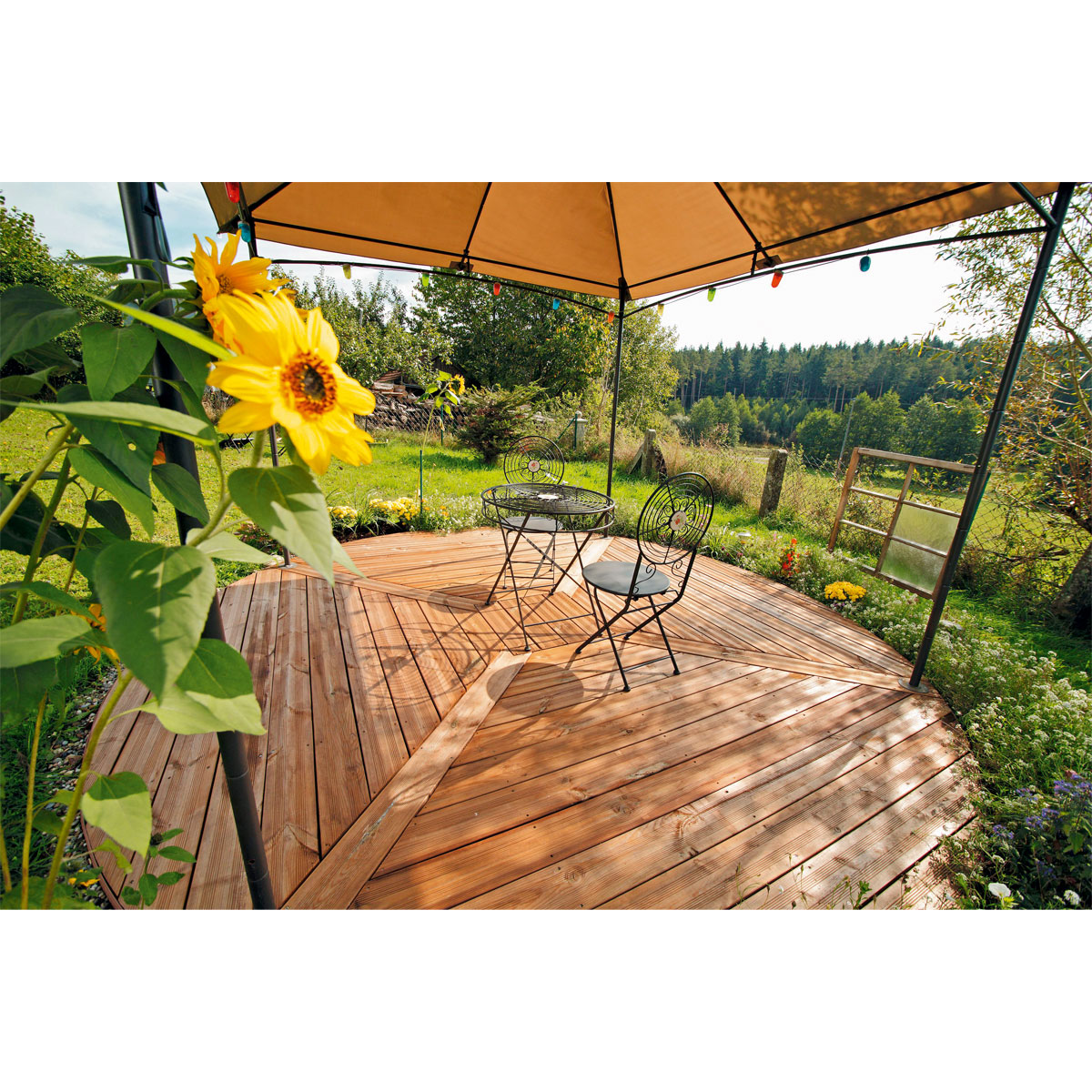 Rettenmeier Terrassendiele Kiefer/Teak 400 x 14,5 x 2,8 cm Bild 4