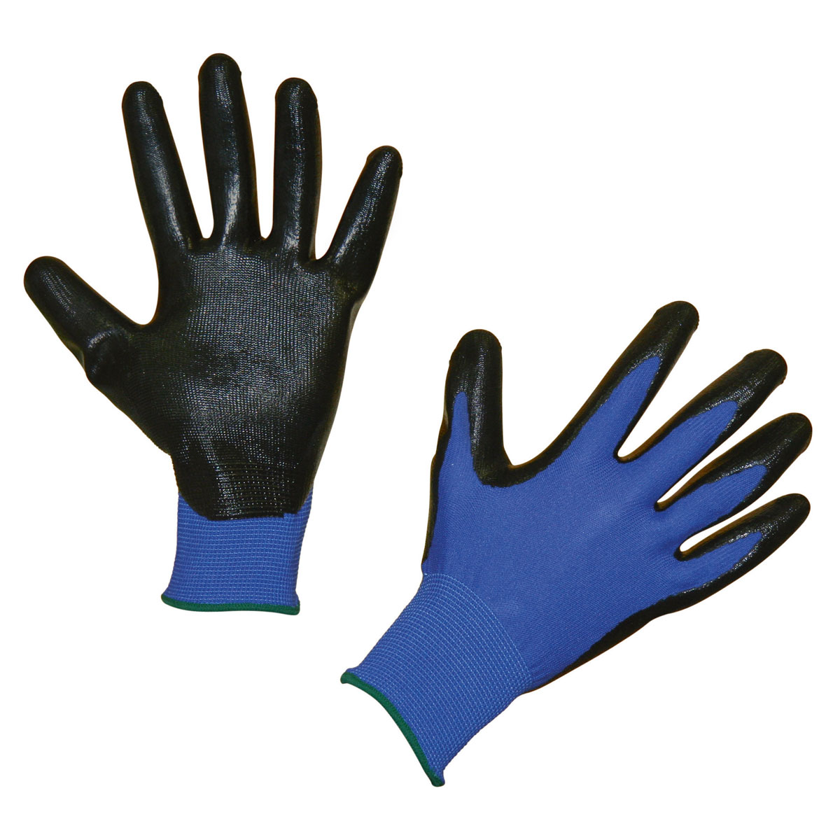 Kerbl Feinstrickhandschuh Nytec blau-schwarz Größe 10