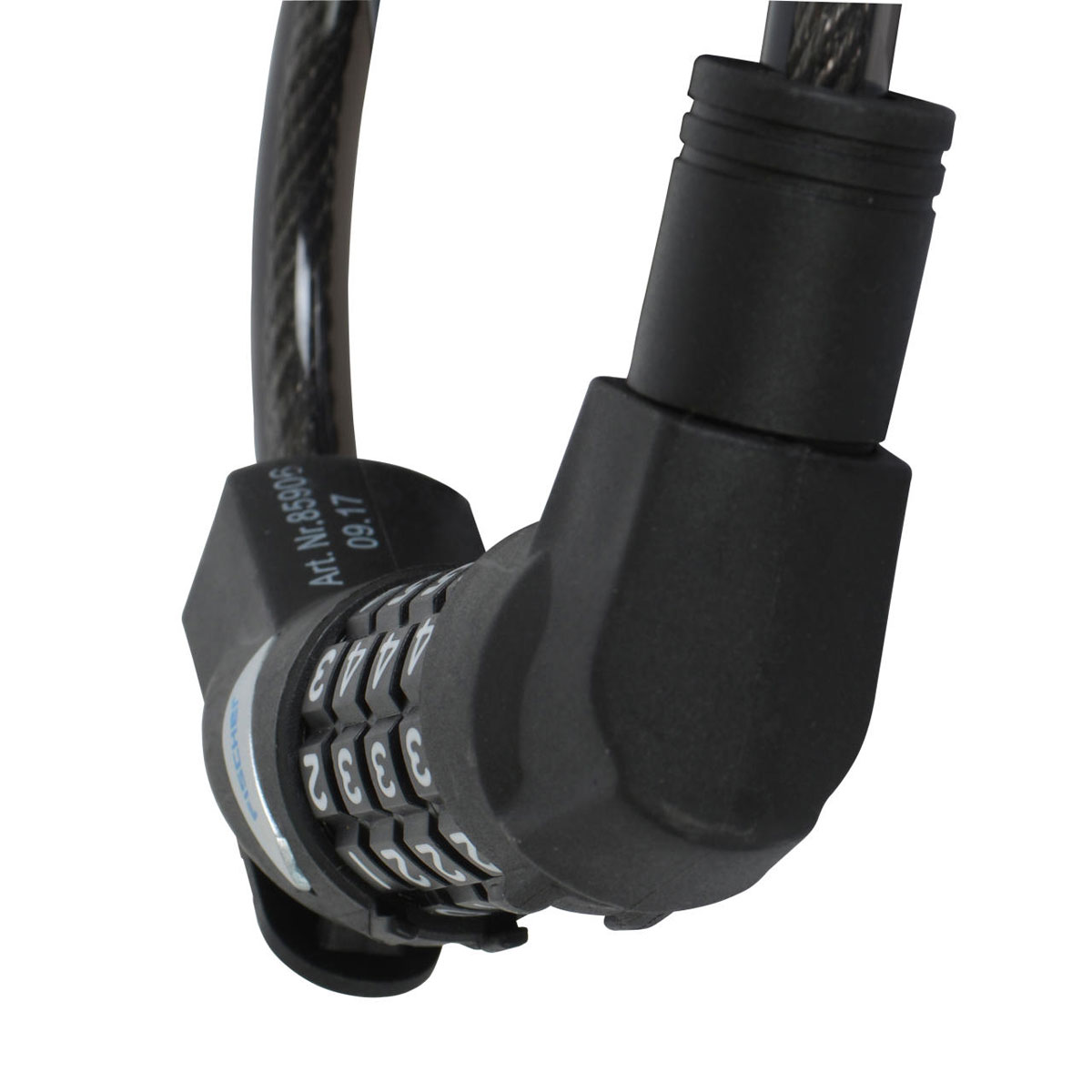 Fischer Bikes Spiralschloss mit Zahlencodecode 120 cm 10 mm Bild 2