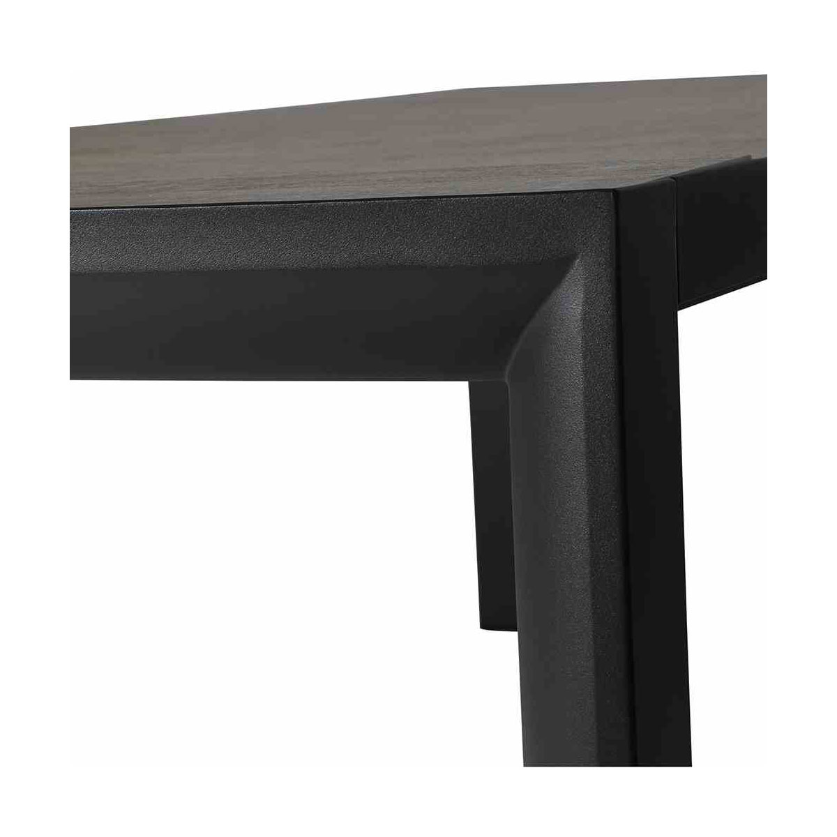 Siena Garden Dining Tisch Silva 220 x 100 cm matt anthrazit/washed grey Bild 3