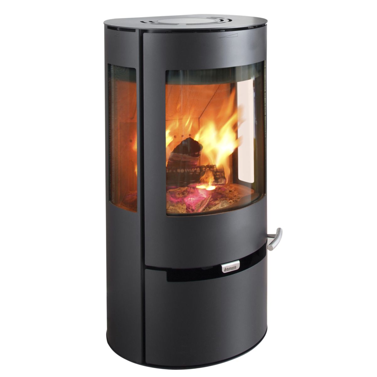 Kaminofen Aduro 9 Air mit Aduro Tronic, Scheitenscheiben, Schwarz