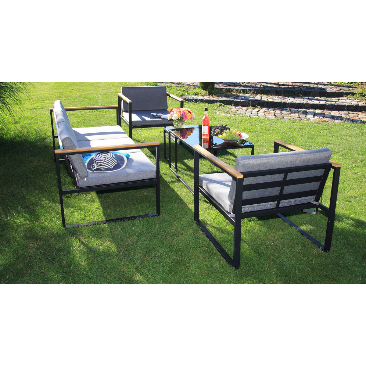 acamp Lounge-Set Space 5-teilig Bild 3