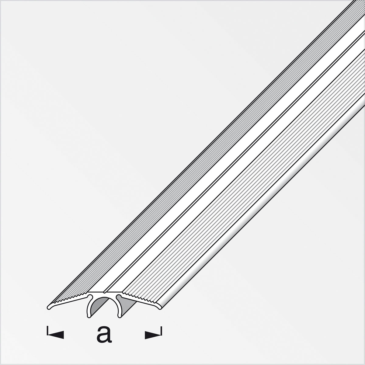 Alfer Übergangsprofil Clipstech 33 mm 2m bronze Bild 2