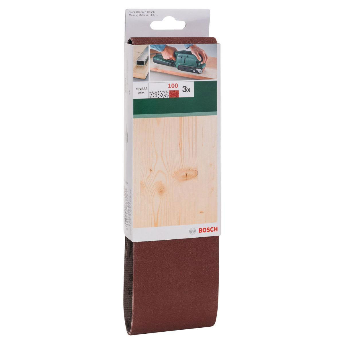 Bosch  Schleifband-Set G100 53,3 cm 3-teilig Bild 2