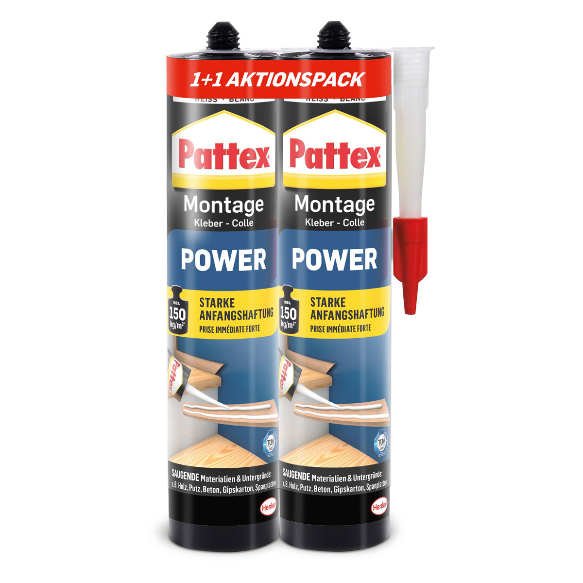 Pattex Montagekleber Power Aktion 1+1 2 x 370 g