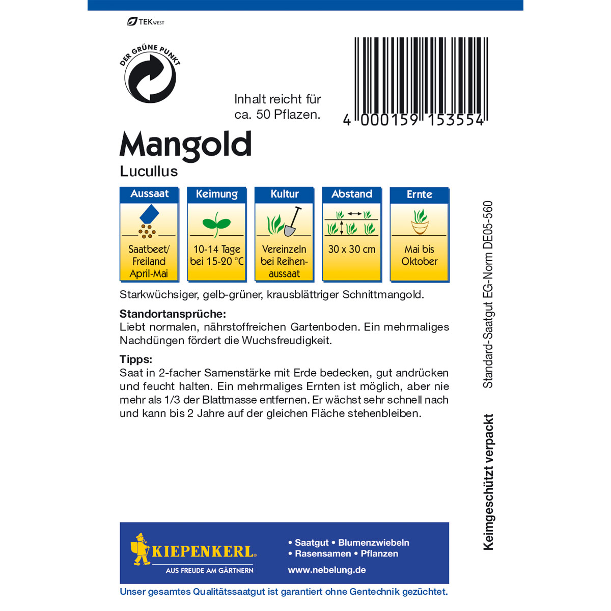 Kiepenkerl Mangold Lukullus Bild 2