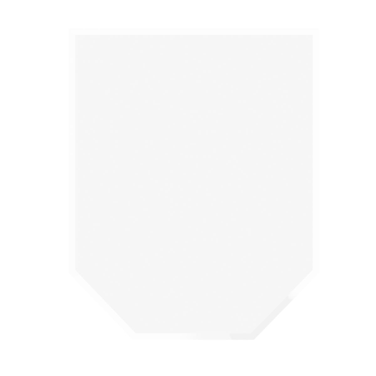 Glasbodenplatte 8mm Sechseck100x120cm