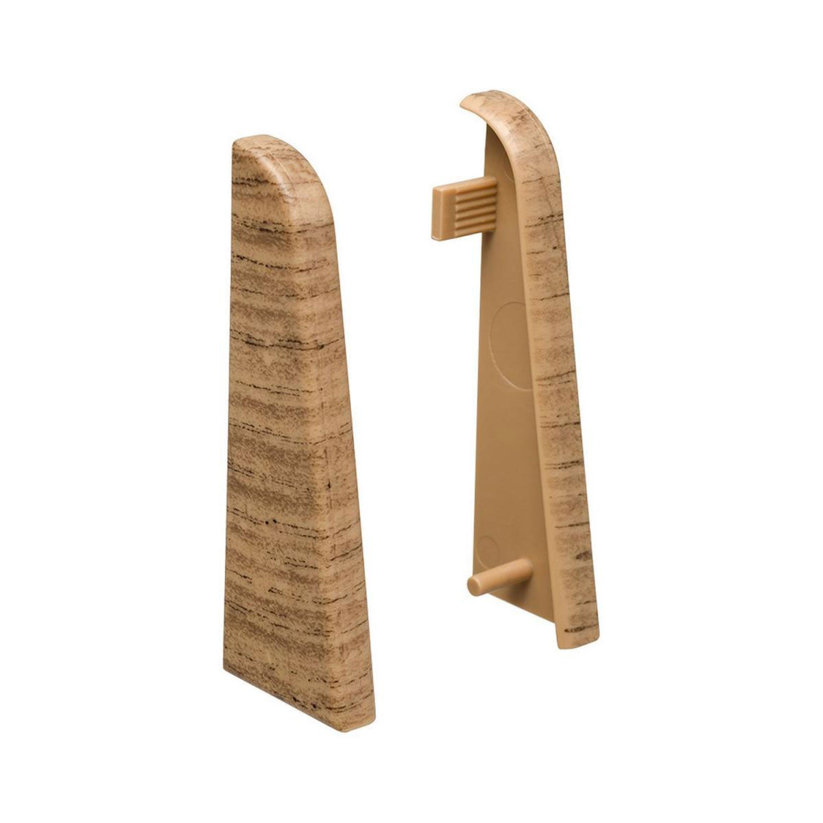 Endkappe 19 x 58 Eiche dunkel