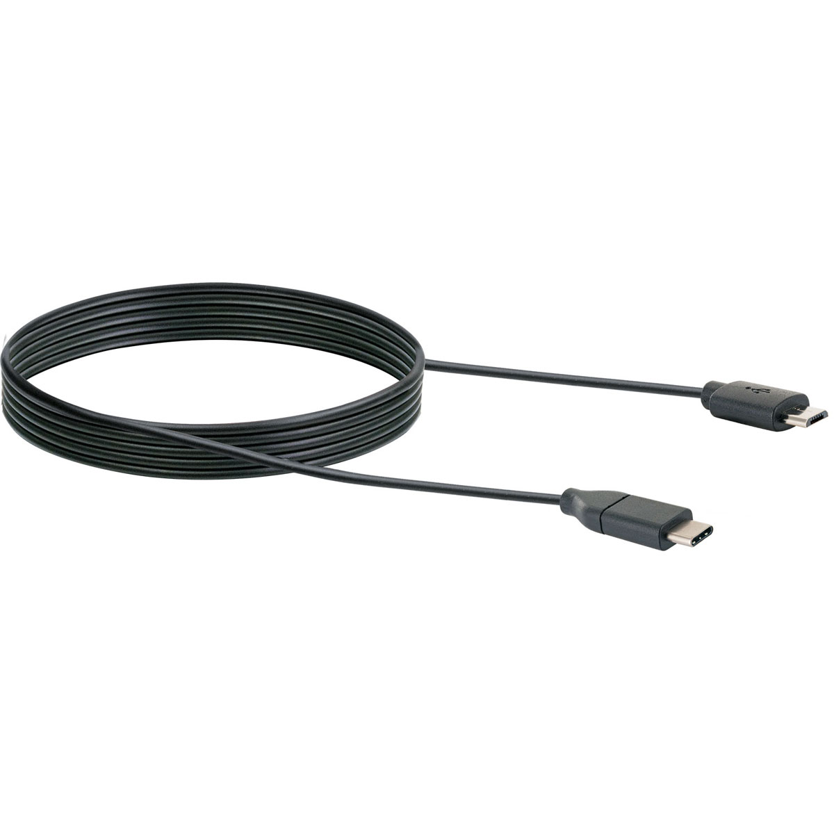 Schwaiger USB-3.1-Adapterkabel 3.1C-Stecker/2.0 Micro 1m schwarz