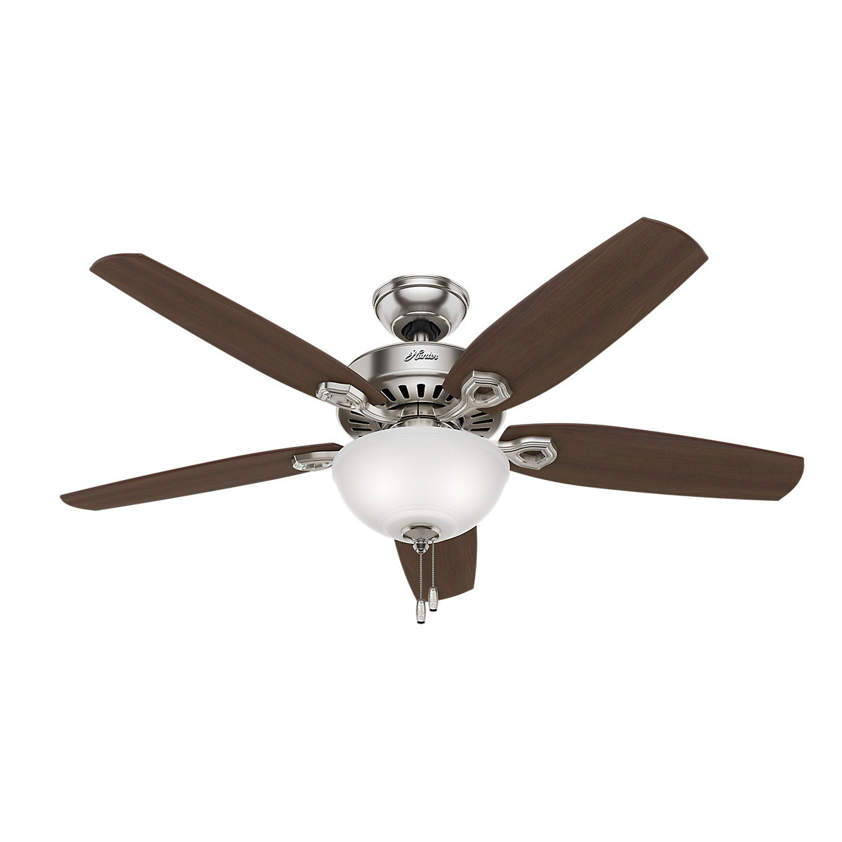 Hunter Fan Hunter Deckenenventilator Builder Deluxe 132 cm Nickel gebürstet Bild 1