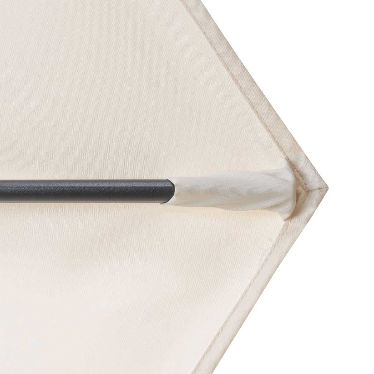 Doppler Kurbelschirm Basic Lift Neo 180 180 cm 6-teilig mit Höhenverstellung natur Bild 6