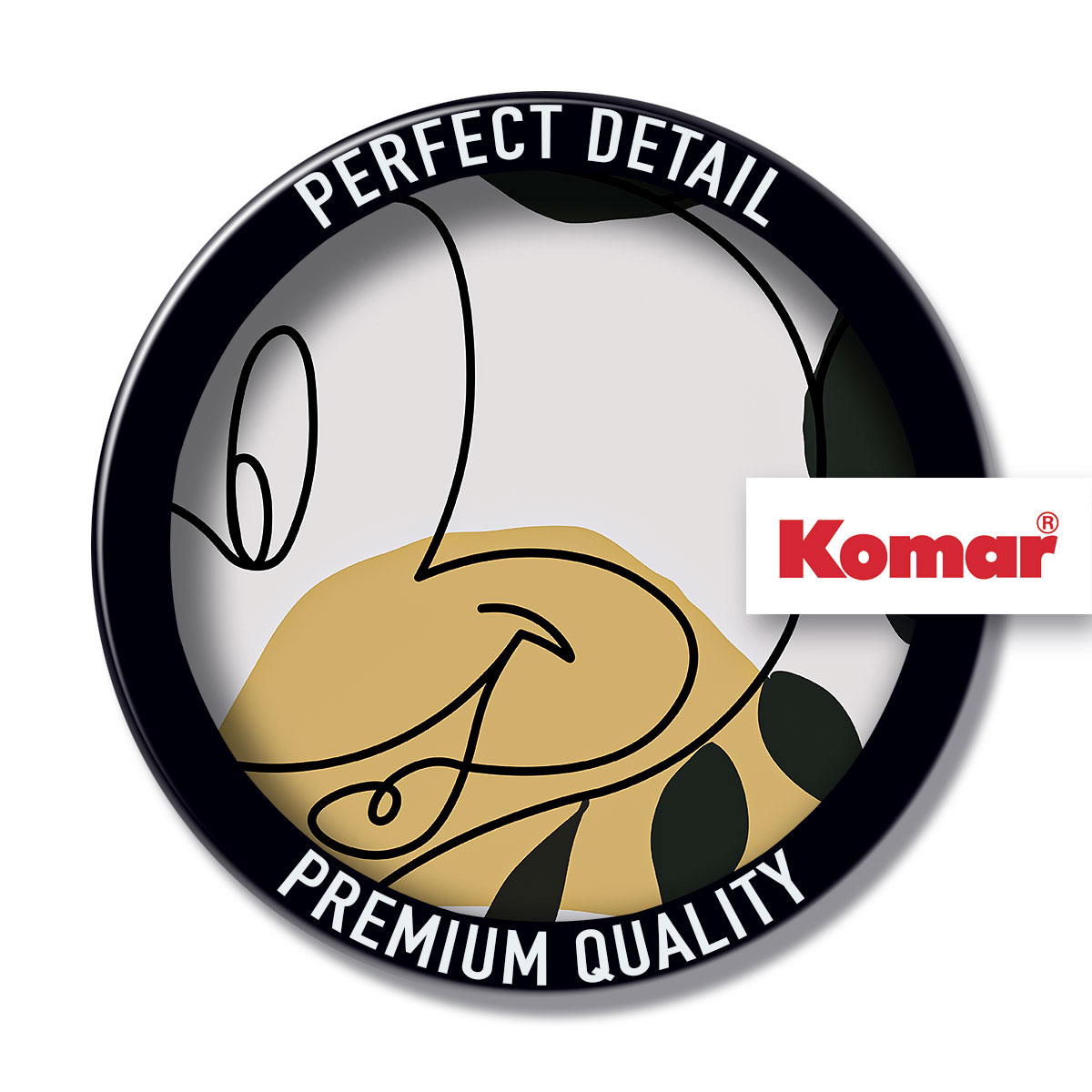 Komar  Selbstklebende Vlies Fototapete rund Mickey Modern Art Durchmesser 125 cm Bild 3