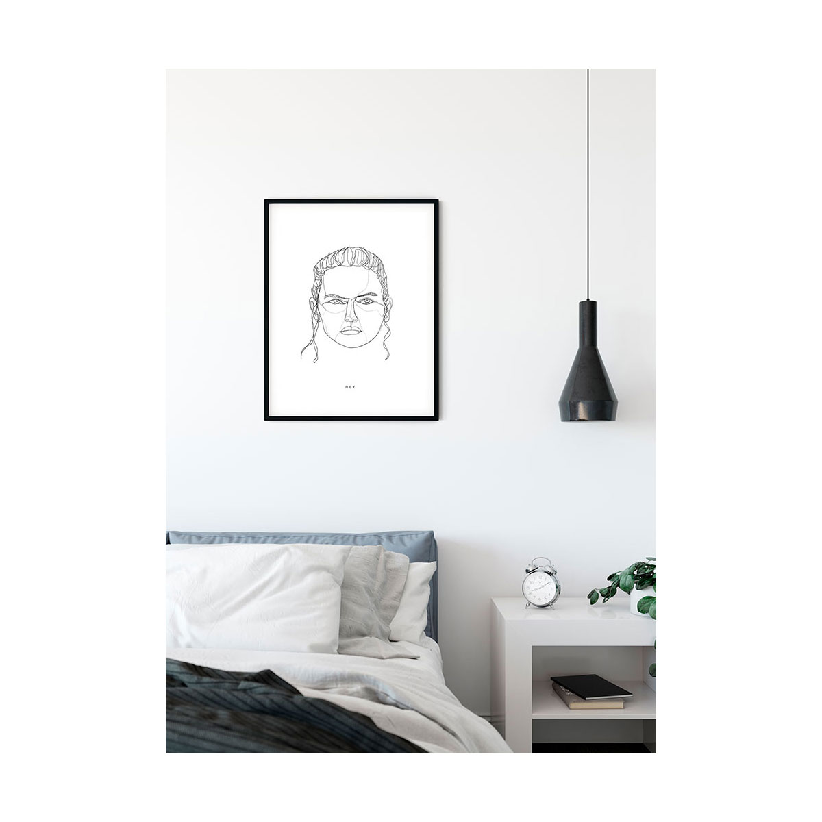 Komar  Wandbild Star Wars Classic Force Faces Rey 40x50 cm