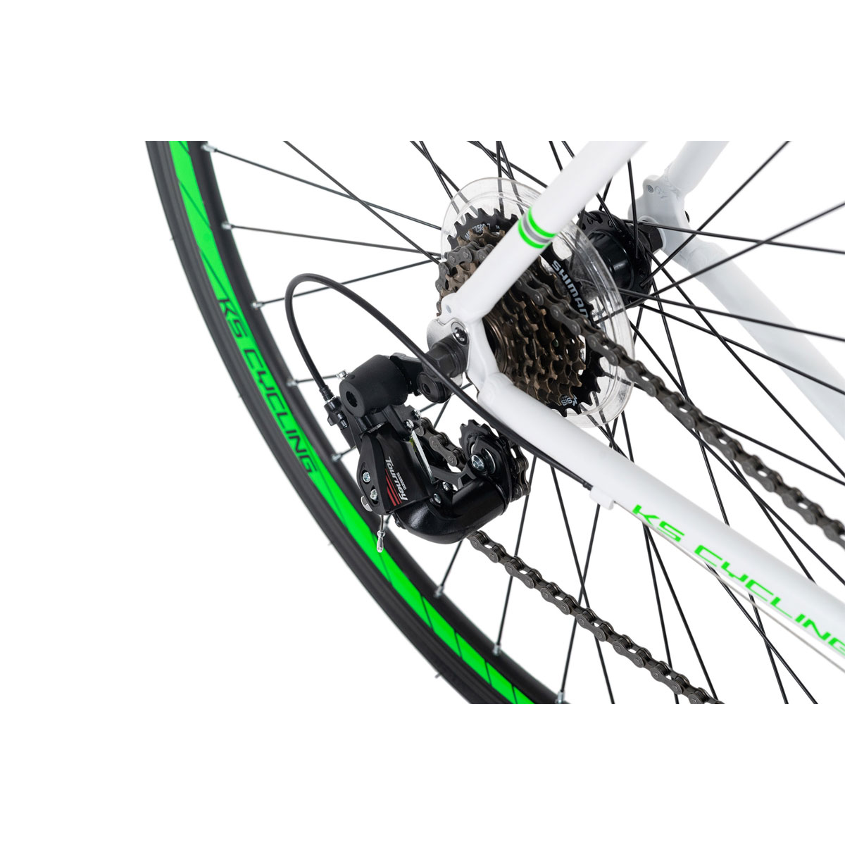 KS Cycling Rennrad 28'' Imperious weiß-gr und uumln RH 53 cm  Bild 3