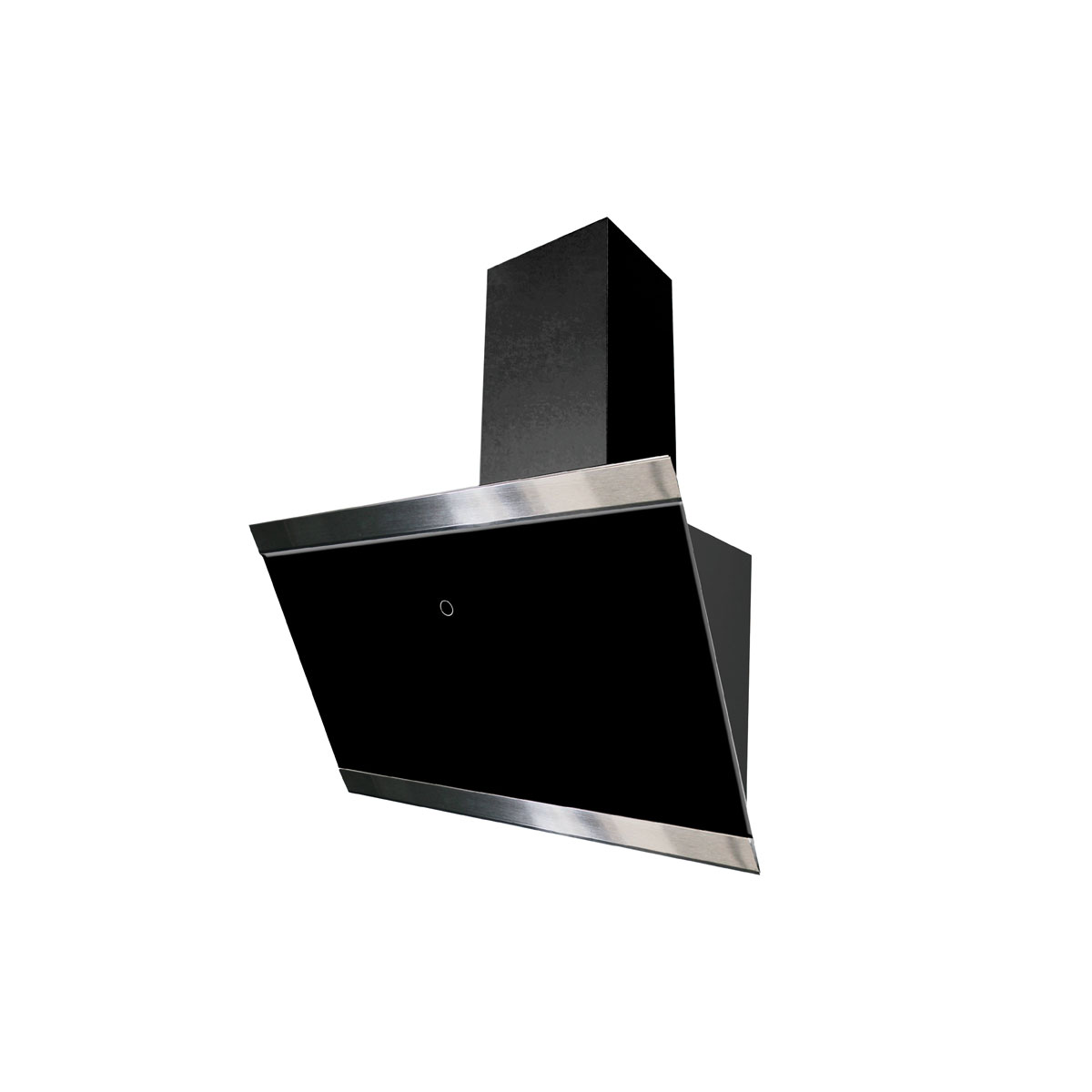 Respekta Haube Schwarz, 60 cm, EEK A++9 Leistungsstufen LED-Beleuchtung