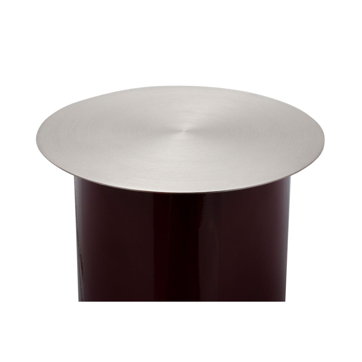 Bodenkerzenständer Art Deco 165 pflaume silber Bild 3