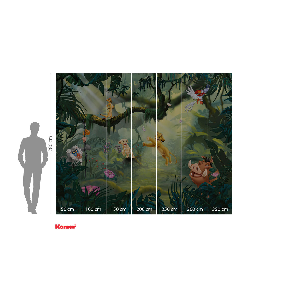 Komar  Vlies Fototapete Lion King Hakuna Matata 350x280 cm Bild 3