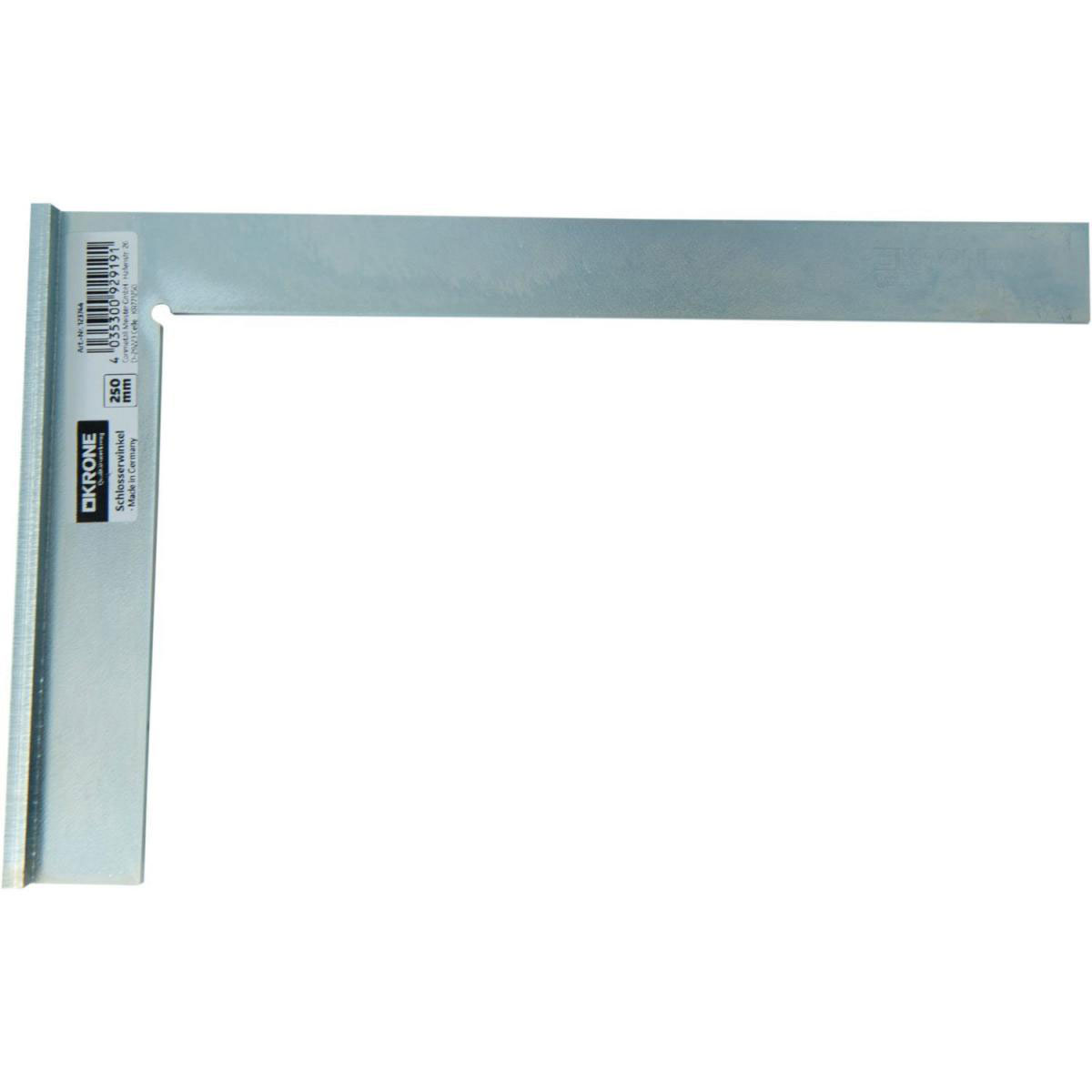 Krone Schlosserwinkel mit Anschlag 250 x 160 mm