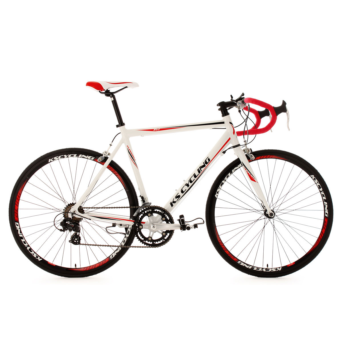 KS Cycling Rennrad Euphoria V-Bremsen 62 cm weiß