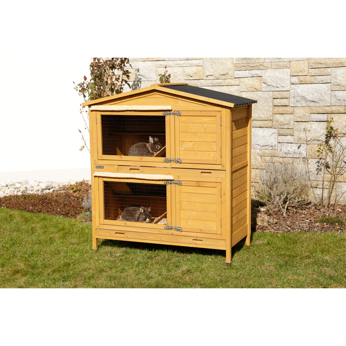 Kleintierstall Appartment Pro 118 x 130 x 61 cm braun Bild 8