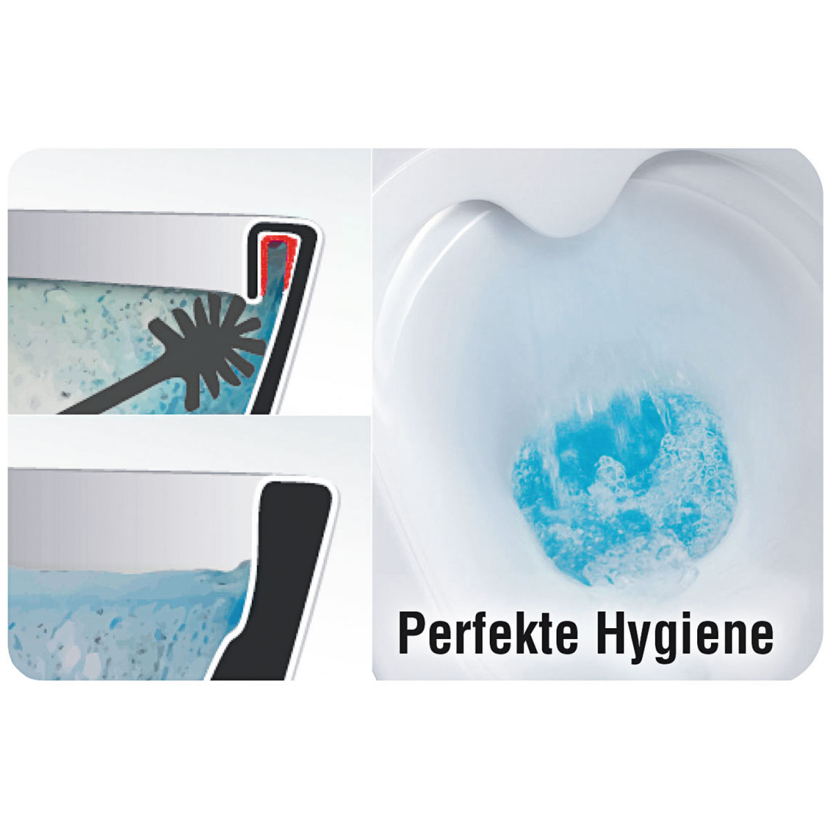 Wand-WC Rimini spülrandlos weiß Bild 3