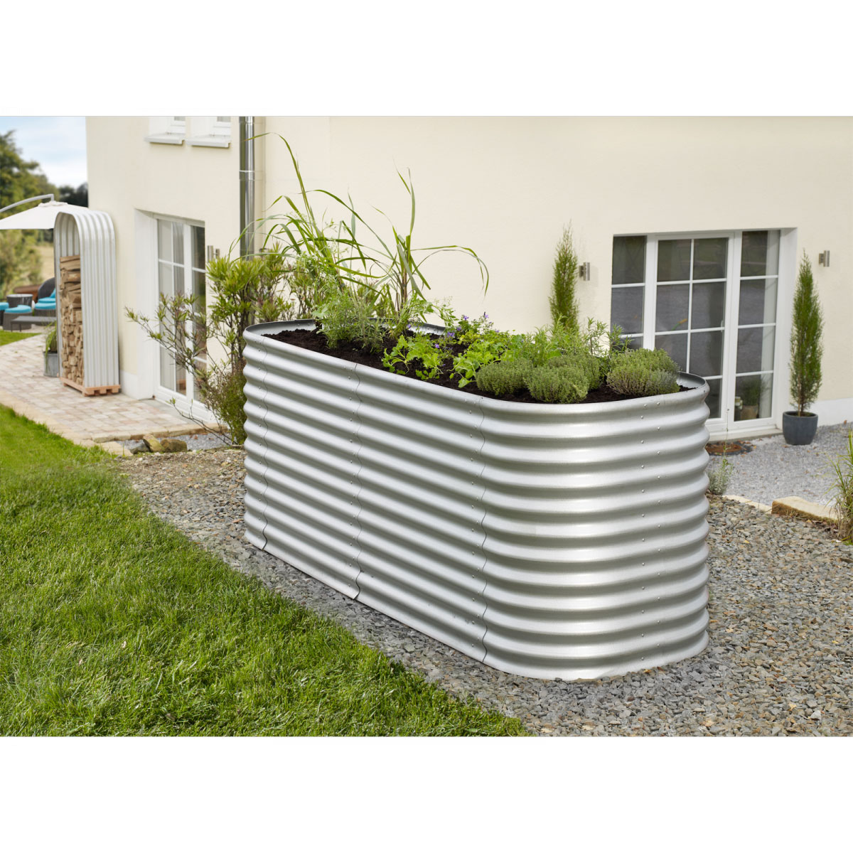 Vitavia Hochbeeterweiterung Basic silber Bild 1