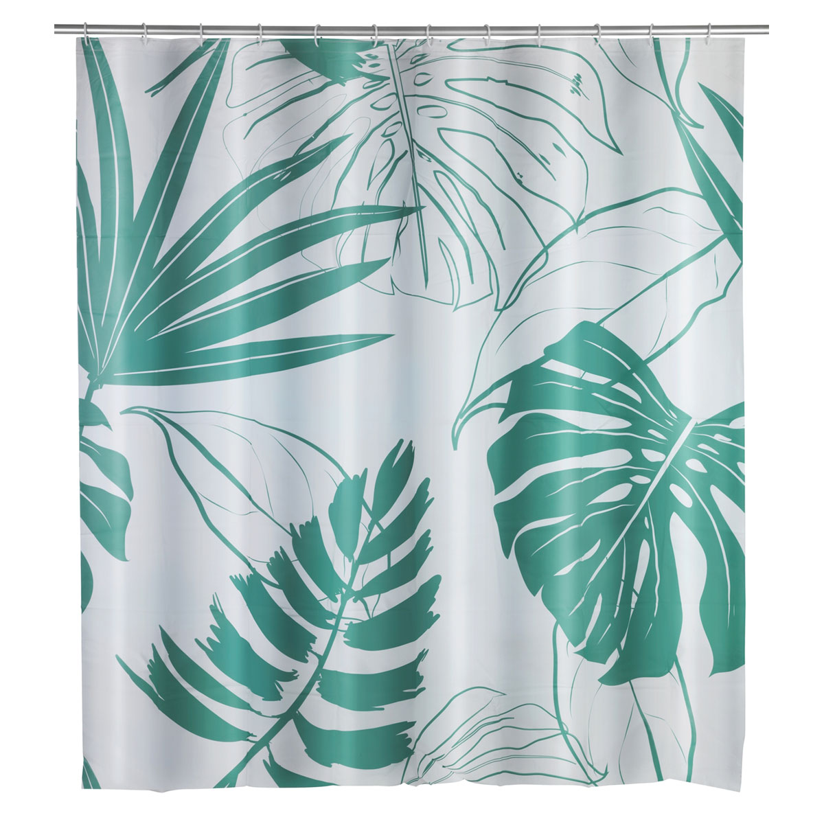 Wenko  Duschvorhang Brasil Grün PEVA 180 x 200 cm