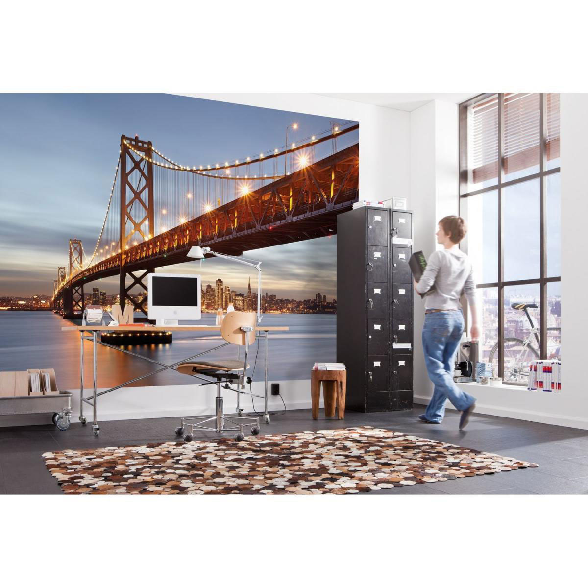 Komar Papier-Fototapete Bay Bridge 8-teilig 368 x 254 cm Bild 2