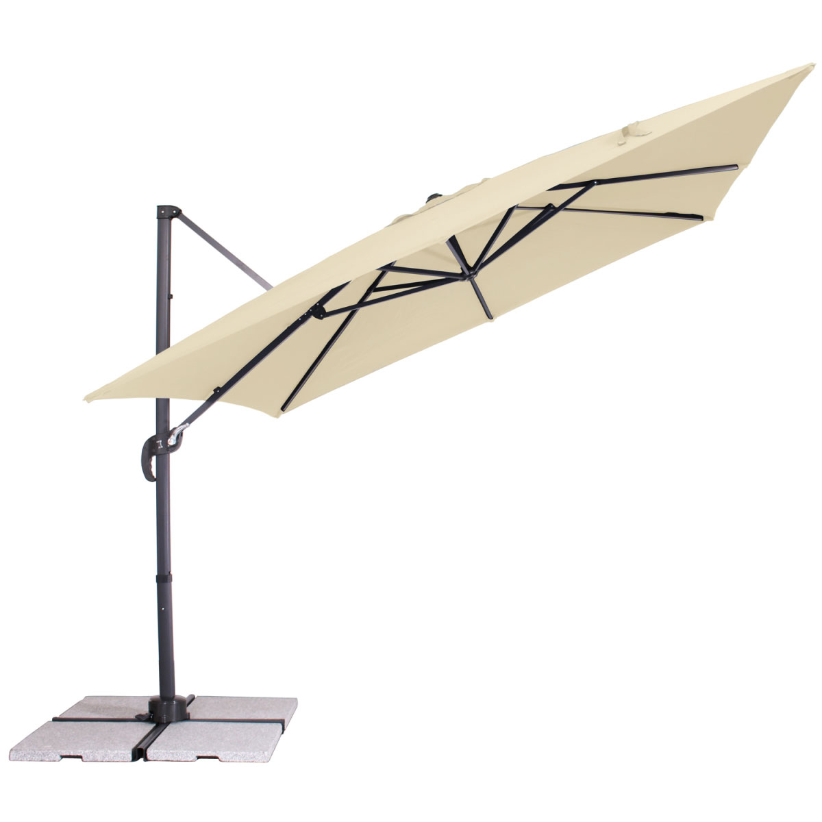 Haveson Ampelschirm Modena 270 x 270 cm Natur