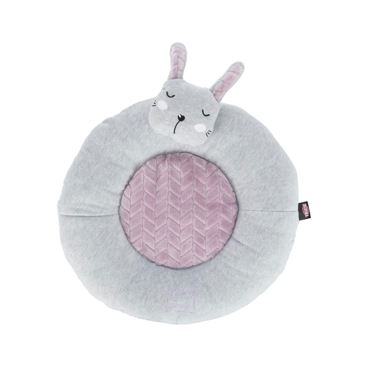 Trixie Junior Liegematte Hase hellgrau/flieder, Ø40 cm