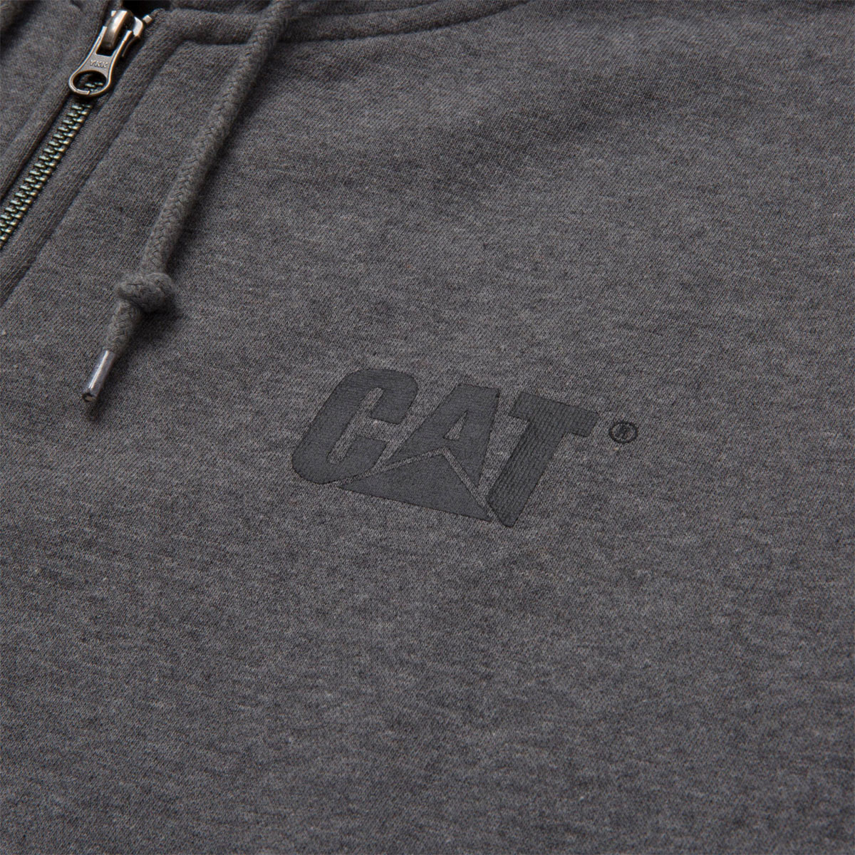 CAT Zip Hoodie Banner Gr. M dunkelgrau Bild 4