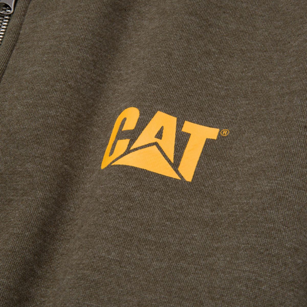 CAT Zip Hoodie Banner oliv Gr. XL Bild 3