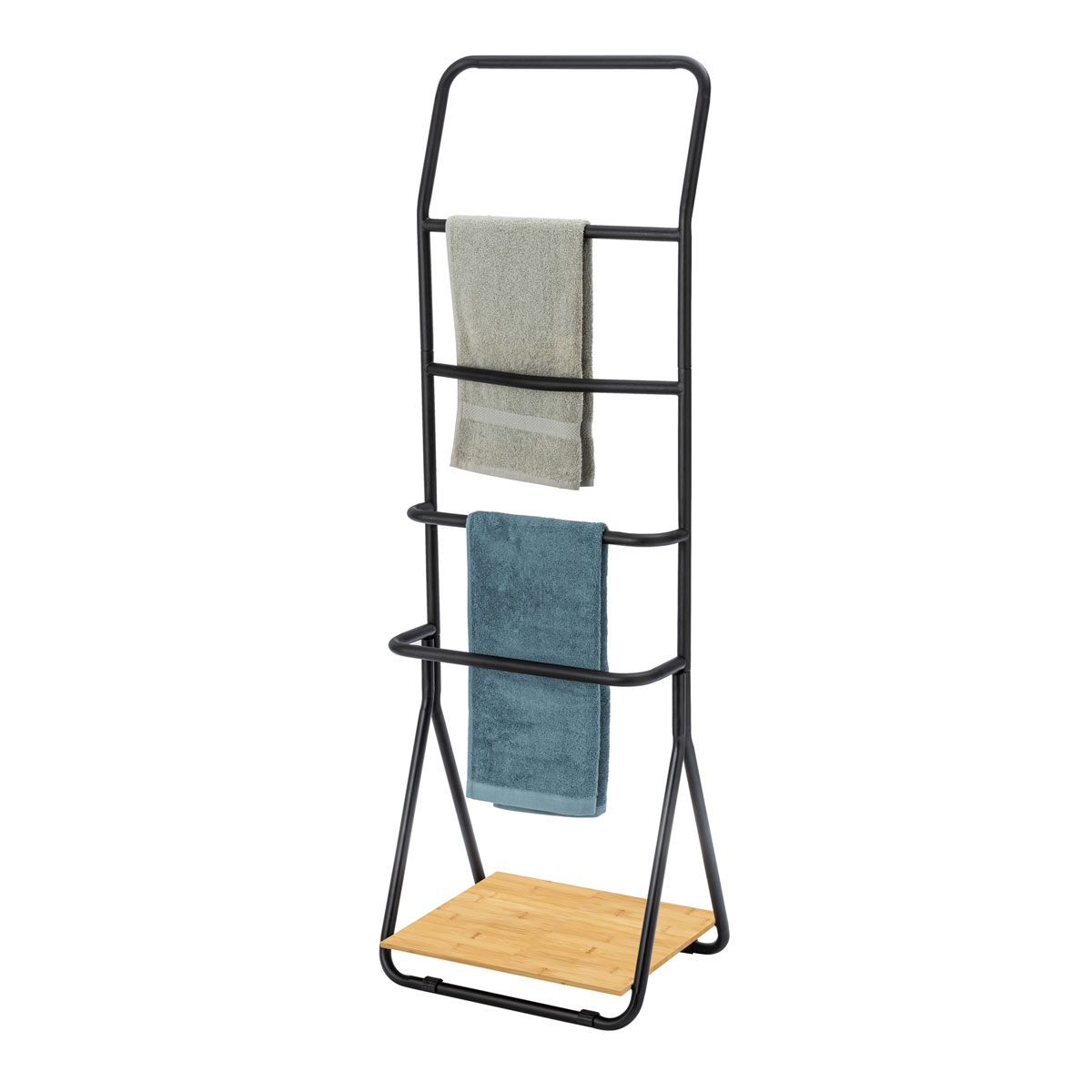 Wenko  Handtuchhalter Verona Schwarz Handtuchständer 4 Stangen Bild 6