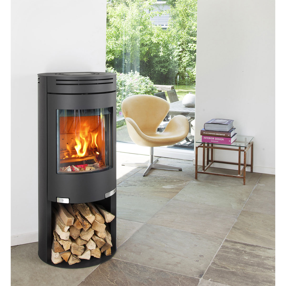 Kaminofen Aduro 1.4 6kWStahl schwarz Anschl. oben/hinten 150mm Bild 2