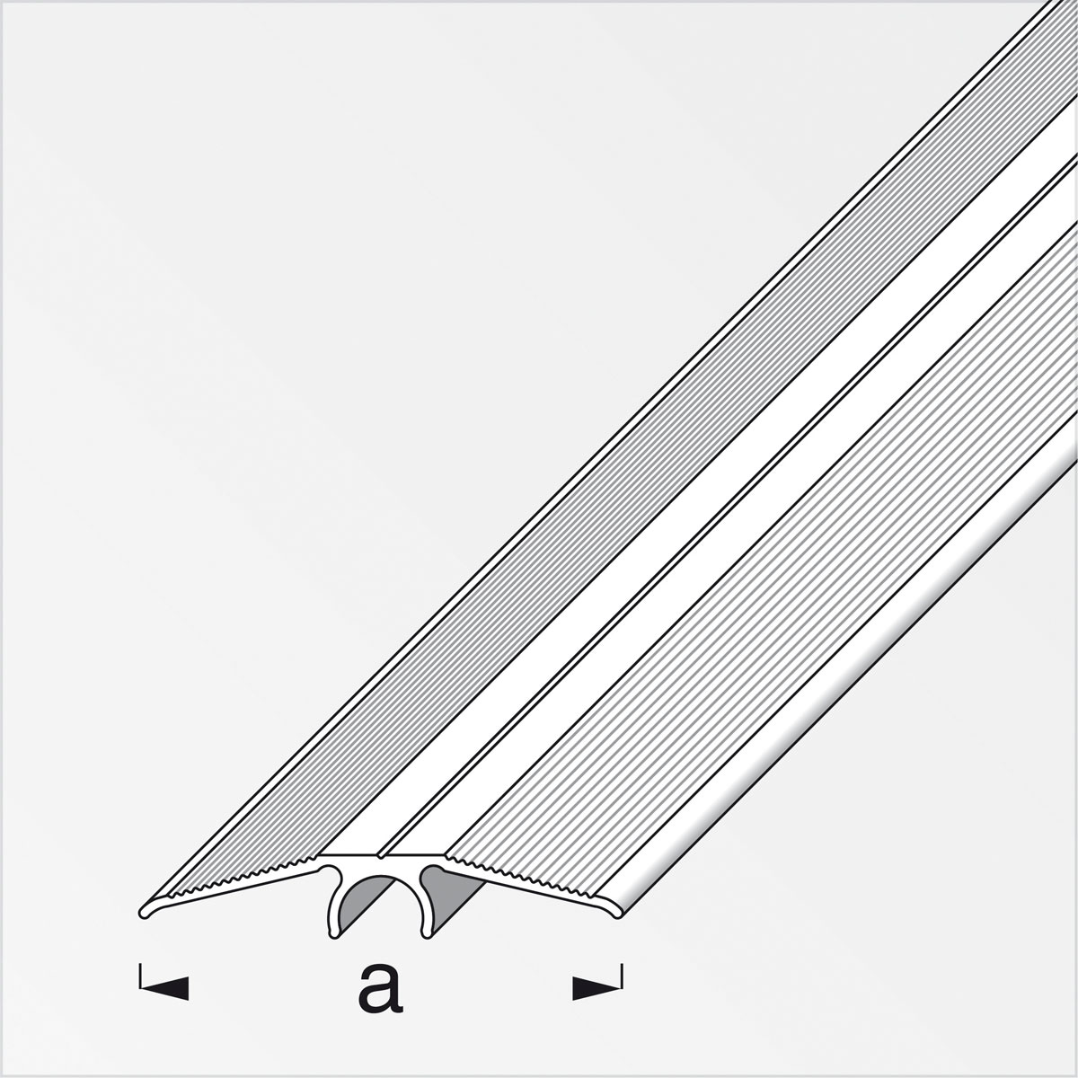 Alfer Übergangsprofil Clipstech 46 mm 2m titan Bild 2