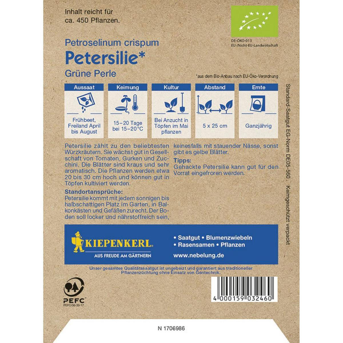 Kiepenkerl Bio-Petersilie Mooskrause 2 / Grandeur Profi-Line Bild 2