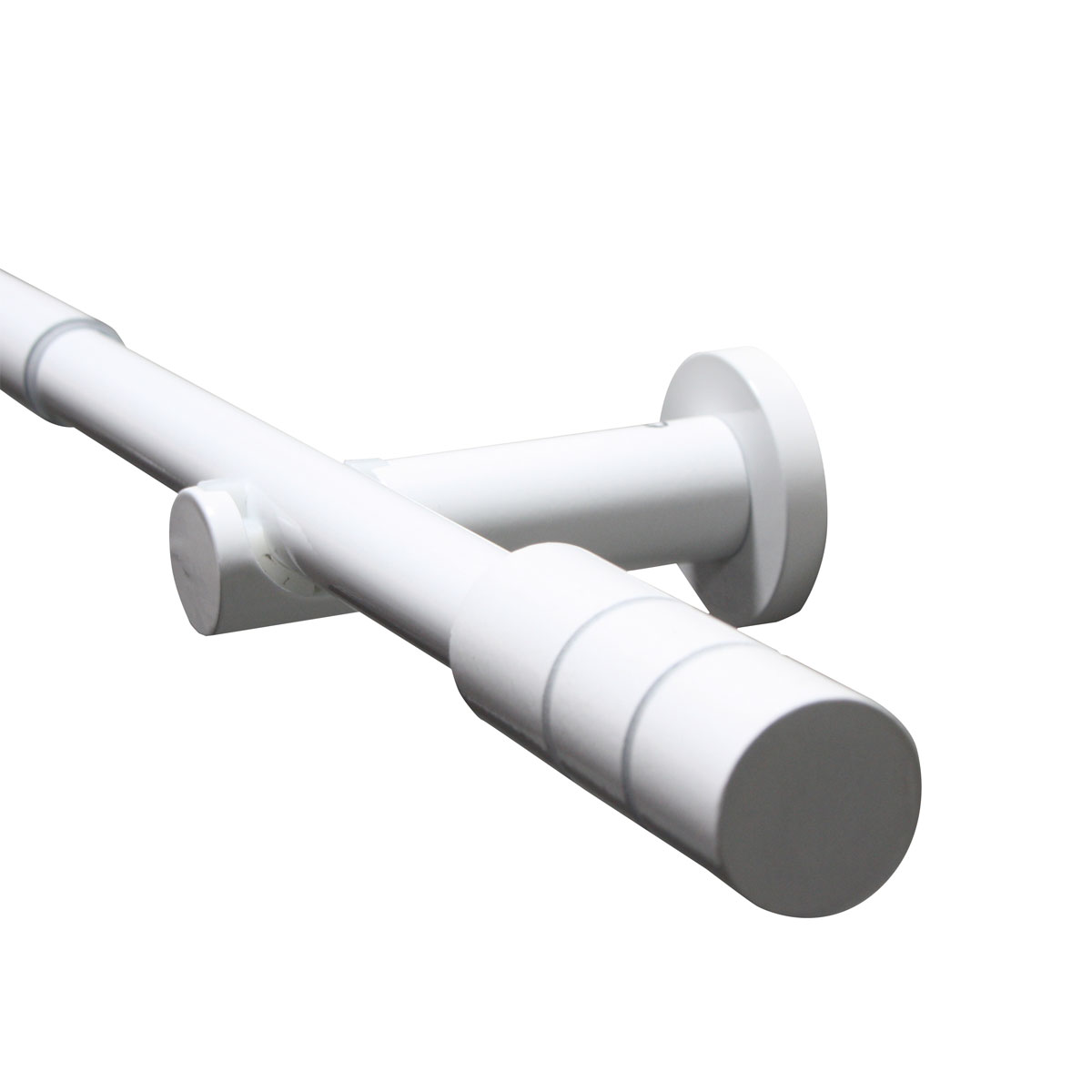 Gardinia Gardinenstange Kreta Zylinder 190-340 cm weiß Bild 4