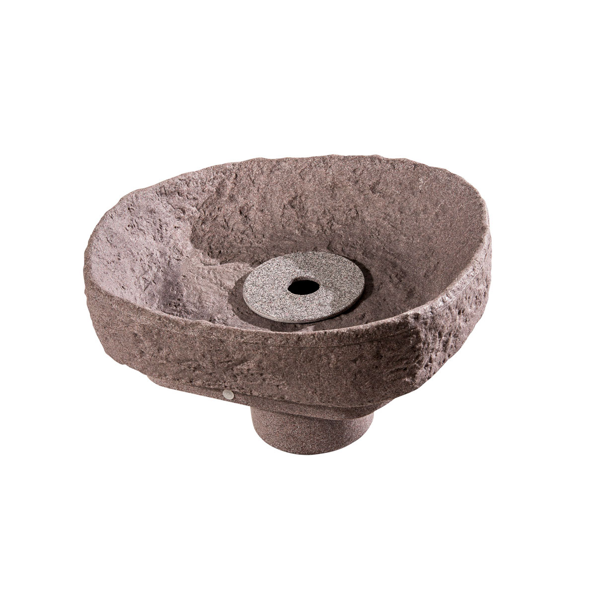 GreenLife Springbrunnen-Set für den Dekor-Regenspeicher „Hinkelstein“, granitrot Bild 1