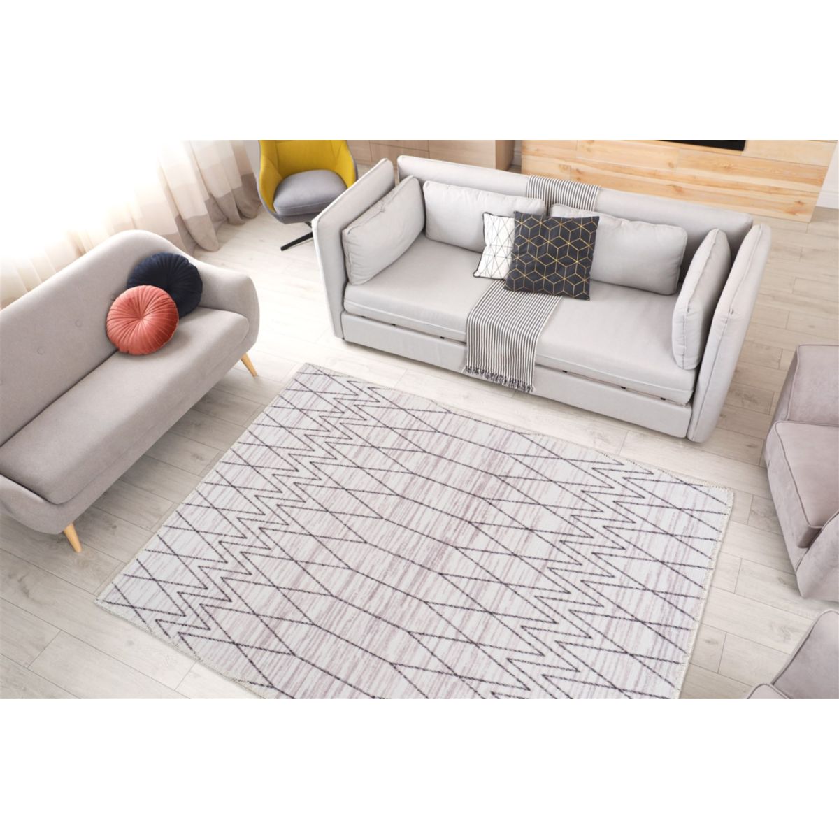 Maya 325 Grau 120cm x 180cm Bild 3