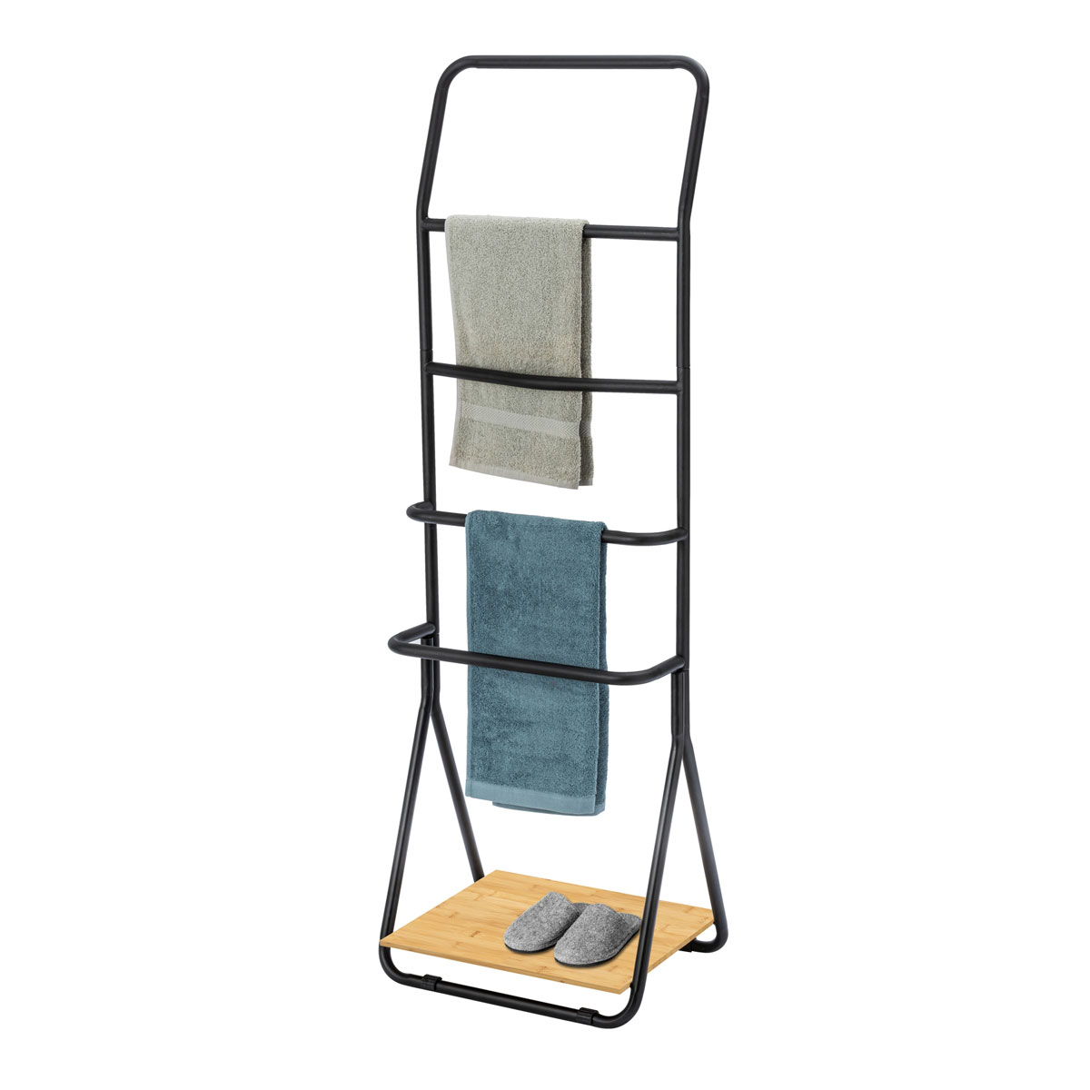 Wenko  Handtuchhalter Verona Schwarz Handtuchständer 4 Stangen Bild 7