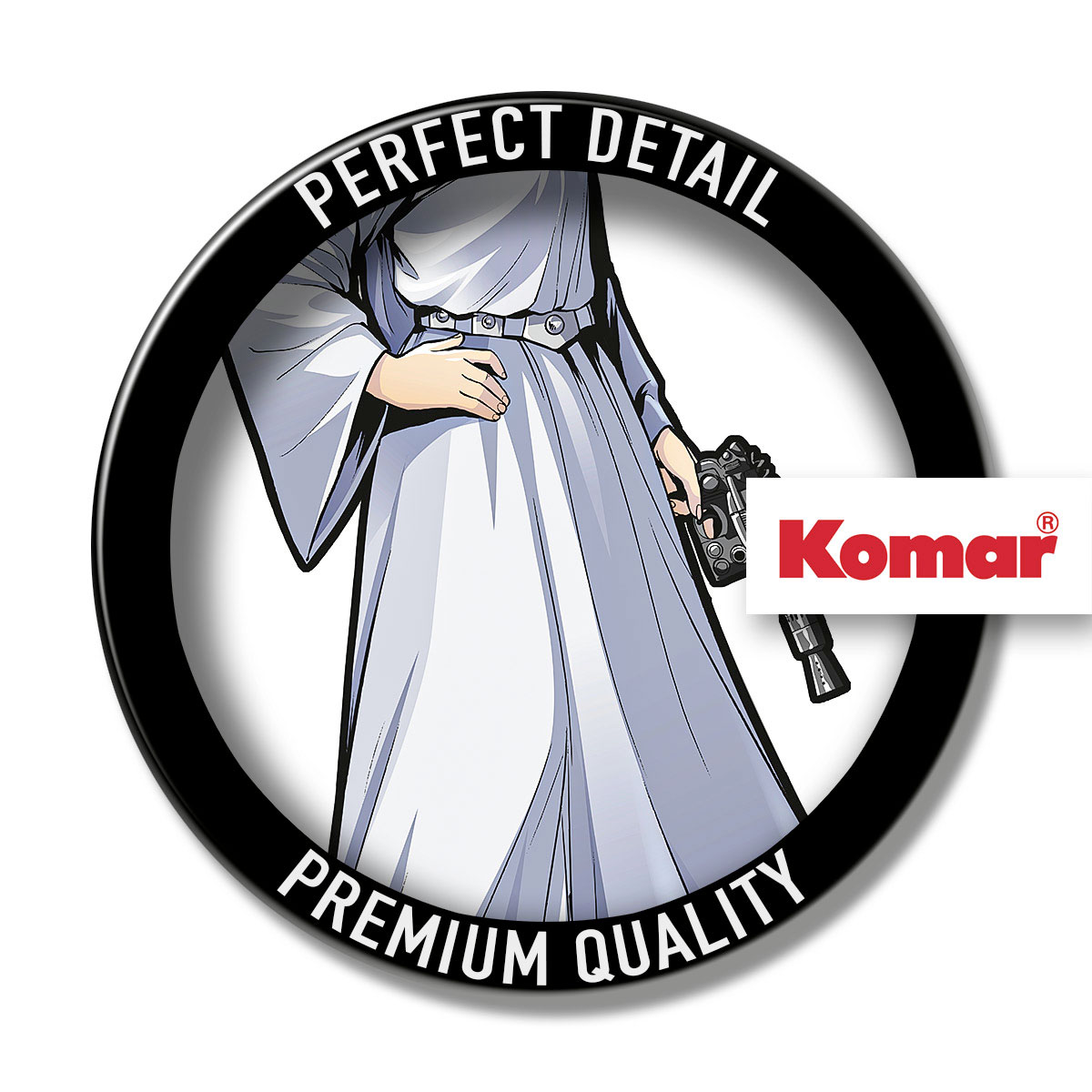 Komar  Selbstklebende Vlies Wandtattoo Star Wars XXL Princess Leia 127x170 cm Bild 3